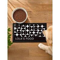 The Personalised Memento Company Personalised Abstract Pet Bowl Mat