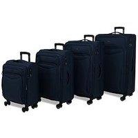 Rock Luggage Vitality 4Pc Set Navy Suitcase