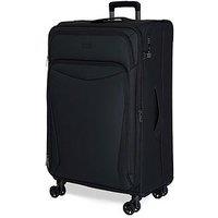 Rock Luggage Vitality Large Black Suitcase
