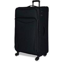 Rock Luggage Vitality Extra Large Black Suitcase