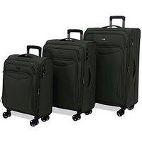 Rock Luggage Vitality 3Pc Set Khaki Suitcase