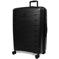 Rock Luggage Resilient Large Black Suitcase