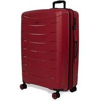 Rock Luggage Resilient Large Red Suitcase