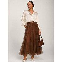 Jolie Moi Tulle Godet & Maxi Skirt