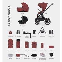 Venicci Upline 3 Hunter - 4In1 Plus Bundle Tiago Black Car Seat And 360 Base - Red