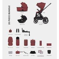 Venicci Upline 3 Hunter - 4In1 Bundle Tiago Black Car Seat And 360 Base - Red
