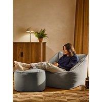 Icon Beanbags Velevt Natalia Armchair & Milano Footstool