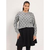Yours Womens Curve Scuba Flippy Panel Skirt - Black