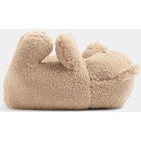 Yours Womens Teddy Bear Slip-On Slippers - Cream