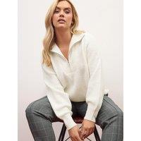 Yours Curve Zip Neck Jumper