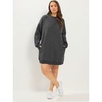 Yours Womens Curve Sweatshirt Dress - Grey