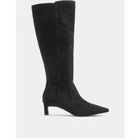Long Tall Sally Soft Square Kitten Heel Knee High Boot