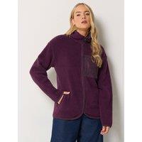 Long Tall Sally Womens Tall Zip Through Fleece - Red