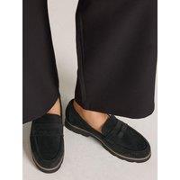 Yours Womens Wide Fit Cleated Sole Chunky Loafer - Black