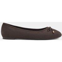 Yours Womens Wide Fit Blaise Ballet Pump - Brown