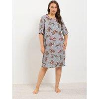 Yours Curve Soft Touch Highland Cow Nightdress