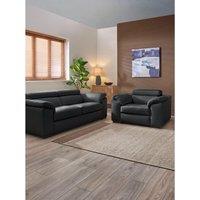 The Very Collection Brady Italian Leather 3 Seater Sofa + Chair Set (Buy & Save!) - Fsc Certified