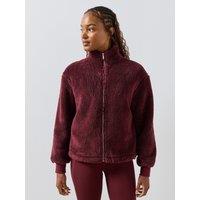 Sweaty Betty Womens Training Canyon Fleece Full Zip Funnel Neck Jacket - Red
