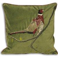 Paoletti H/Velvet 45X45 Polyester Cushion Pheasant Gree