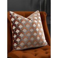 Paoletti Ledbury 45X45 Polyester Cushion Ginger/Grey