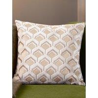 Paoletti Ledbury 45X45 Polyester Cushion Warm Taupe