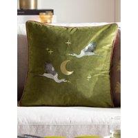 Paoletti Moonlit Flight 45X45 Polyester Cushion Olive