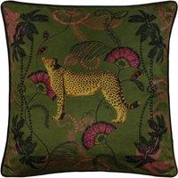 Paoletti Tropica Cheetah 45X45 Polyester Cushion Khaki