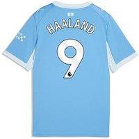 Puma Girls Manchester City Haaland 9 Home 26/27 Shirt - Blue