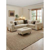The Very Collection Alani Right Hand Double Arm Corner Group + Footstool Set (Buy & Save!) - Made To Order In The Uk