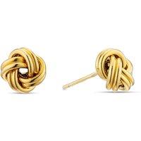 H. Samuel Sterling Silver Gold Plated 12Mm Knot Stud Earrings