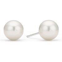 Ernest Jones Sterling Silver Round 7-7.5Mm Stud Earrings