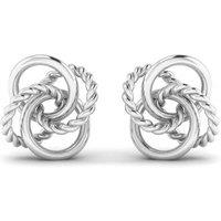 Kleora Kleora Pure Modern Electrum Rope & Polished Twist Knot Stud Earrings