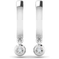 Kleora Kleora Pure Modern Electrum Miracle Plate Diamond Droplet Hoop Earrings