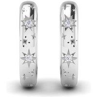 Kleora Kleora Pure Modern Electrum Diamond Star Burst Hoop Earrings