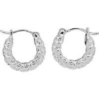 The Edit Hs Edit Chains Sterling Silver Chunky Textured Hoop Earrings