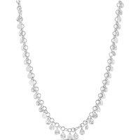Ernest Jones Womens Diamond Cut Disc 18 Inch Chain Necklace - One Colour