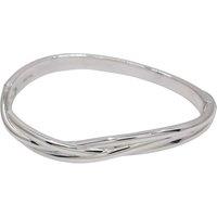 The Edit Hs Edit By Hsamuel Sterling Silver Plated Abstract Entwined Bangle