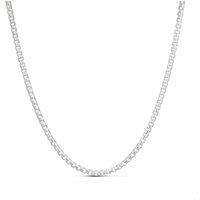 Ernest Jones Mens Sterling Silver 22 Inch Box Chain Necklace - Silver