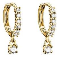 Thomas Sabo Pendant Hoop Earrings W/Brilliant-Cut Zirconia