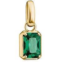 Thomas Sabo May Birth Green Stone Gold Charm Connect Pendant