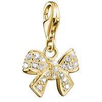 Thomas Sabo Bow W/Pave Gold Charm