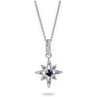 Thomas Sabo Star Necklace W/Blue Stones