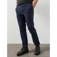 Allsaints Mens Haydon Slim Stretch Chinos - Blue