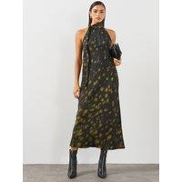 Allsaints Womens Beril Slip Maxi Dress - Black