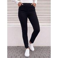 Roman Womens Elasticated Waist Straight Leg Cord Trousers - Black
