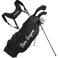 Ben Sayers M8 6 Club Youth Golf Package Set - Stand Bag - Black/Grey- Right Hand