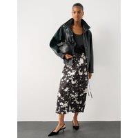 The Very Collection Womens Satin Wrap Midi Skirt