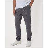 Threadbare Mens Slim Fit Drawcord Waist Technical Trousers - Grey