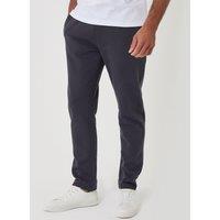 Threadbare Mens Straight Leg Drawcord Waist Joggers - Iron Charcoal