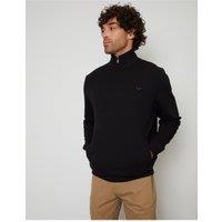 Threadbare Cotton Rich Quarter Zip Sweatshirt In Black